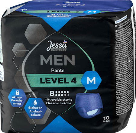 Pants da uomo per incontinenza Level 4 - taglia M Jessa DISKRET