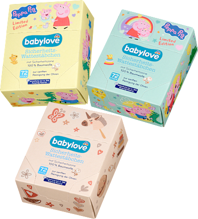 Памучни клечки за уши, различни цветове/мотиви babylove