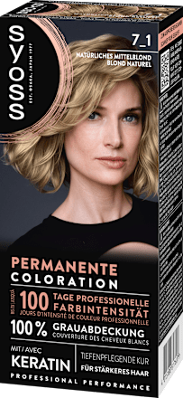 Haarfarbe 7_1 natürliches Mittelblond Syoss