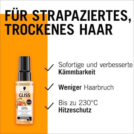 Hair Repair Express-Repair-Spülung Mini Reisegröße Schwarzkopf GLISS