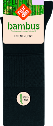 Kniestrümpfe mit Bambus-Viskose schwarz Gr. 39-42 nur die