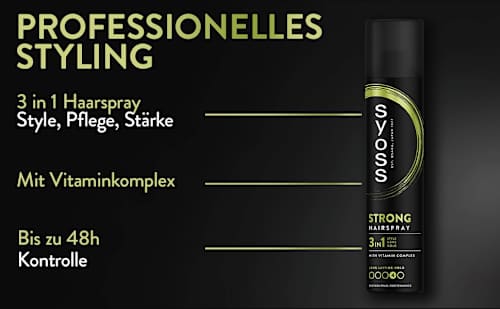 Haarspray 3in1 Strong & Hold syoss