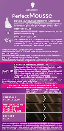 Permanente Schaumcoloration - Nr. 365 Schoko Brownie Schwarzkopf Perfect Mousse