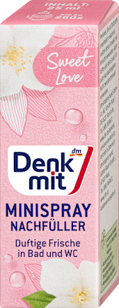 Odświeżacz powietrza minispray wkład Sweet Love Denkmit