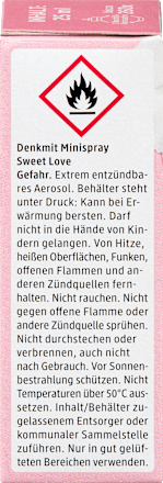 Lufterfrischer Minispray Nachfüllpack Sweet Love  Denkmit