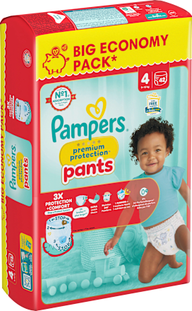 Baby Pants Premium Protection Gr.4 Maxi (9-15kg), Big Pack Pampers premium protection