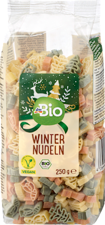 Bio téli mintás színes száraztészta dmBio
