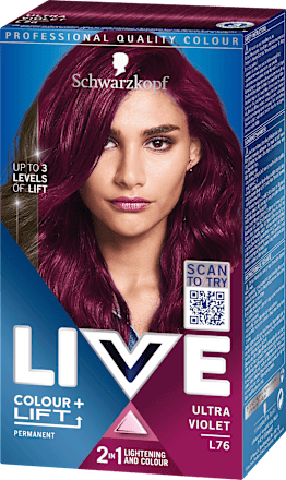 Colour + Lift Permanente Haarfarbe - Nr. L76 Ultra Violet Schwarzkopf LIVE