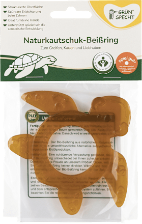 Beißring Naturkautschuk sortiert Grünspecht