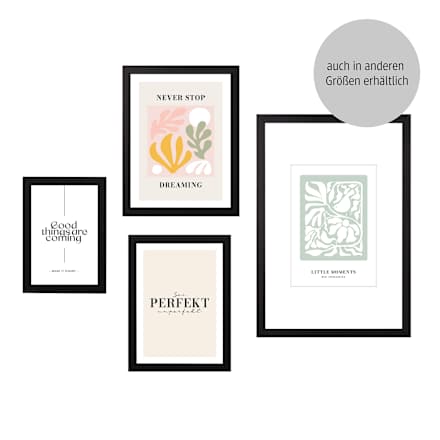 Rahmen Flat Finish schwarz 10x15 cm Paradies