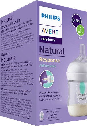 Babyflasche Natural Response AirFreeVentil, von Geburt an, 125ml  PHILIPS AVENT
