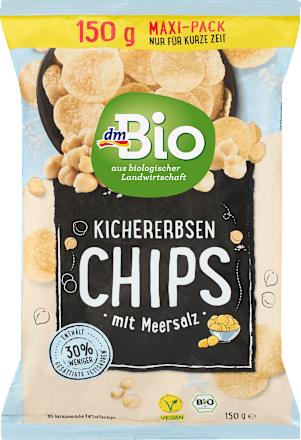 Kichererbsen Chips mit Meersalz dmBio