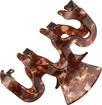 Haarklammer gewellt, Braun Langhaarmädchen