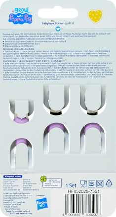 Esslernbesteck Peppa Pig, mint 3tlg babylove