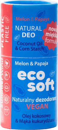 Wegański dezodorant damski w sztyfcie Summer Wind Zero Waste, w papierowej tubie eco soft