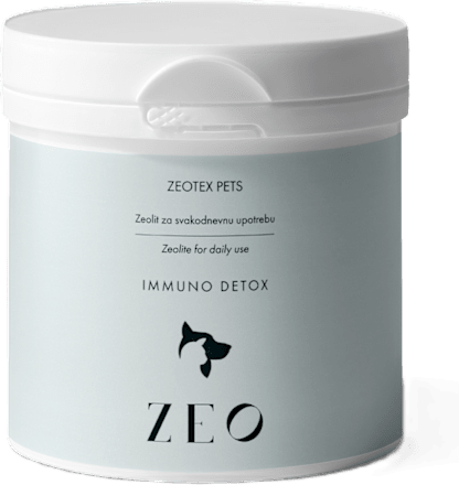Prirodan dodatak prehrani za ljubimce Immuno-Detox premium zeolit ZEOTEX