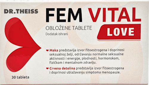 FEM VITAL LOVE OBLOŽENE TABLETE, dodatak ishrani DR.THEISS
