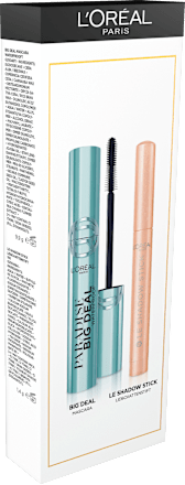 Mascara Set Big Deal Waterproof Schwarz + Lidschatten Le Shadow Stick 105 Mesmerizing Gold L'ORÉAL PARiS