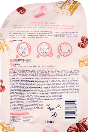Maska za lice u maramici Sweet Moments – Hot Chocolate Balea