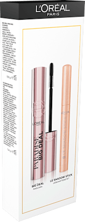 Mascara Big Deal Schwarz & Lidschatten Set Le Shadow Stick 105 Mesmerizing Gold L'ORÉAL PARiS