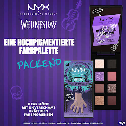 Lidschattenpalette Wednesday The Nevermore Academy NYX PROFESSIONAL MAKEUP