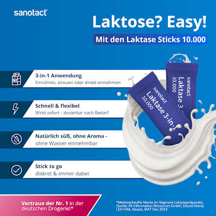 Laktase 10000 Sticks 30 St sanotact