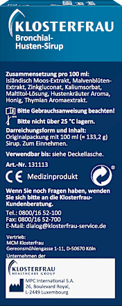 Bronchial-Husten-Sirup Klosterfrau
