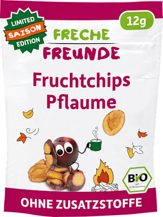 Kindersnack Fruchtchips Pflaume, ab 3 Jahren Freche Freunde