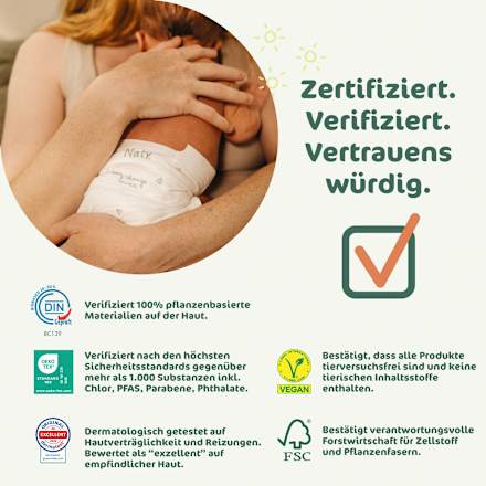 Windeln BioEmbrace  Gr. 3 (4-9 kg) Naty