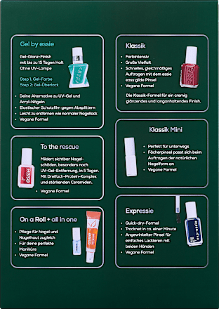 Adventskalender 2025 mit 24 Nagellack- & Pflegeprodukten  essie