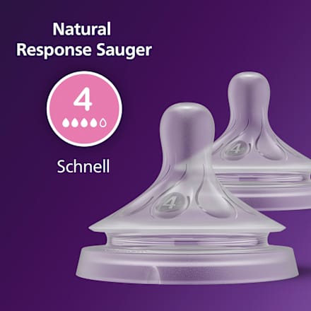 Trinksauger Natural Response Silikon, Durchflussrate 4 PHILIPS AVENT