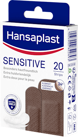 Pflaster Sensitive hautfarben dunkel Hansaplast
