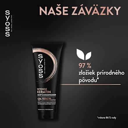Intenzívny kondicionér Keratin na zníženie lámavosti vlasov syoss