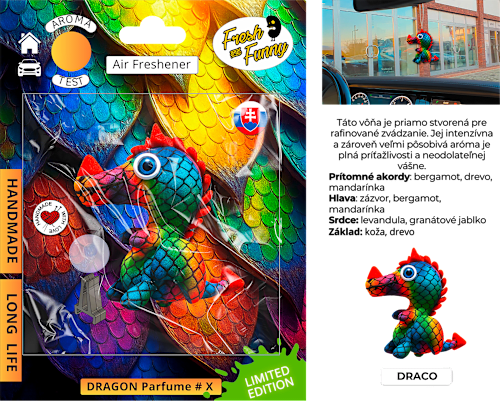 Vôňa do auta DRAGON Parfume #X Fresh and Funny