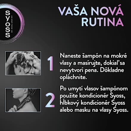 Posilňujúci šampón na lámavé vlasy Intense Plex  syoss