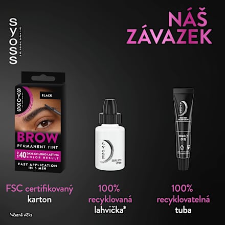 barva na obočí Brow Tint černá syoss