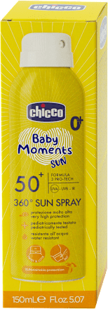 360° baby moments SUN dečiji sprej za zaštitu od sunca, SPF 50+, od rođenja Chicco