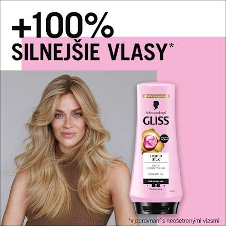Kondicionér na mdlé a krehké vlasy Liquid Silk Schwarzkopf GLISS