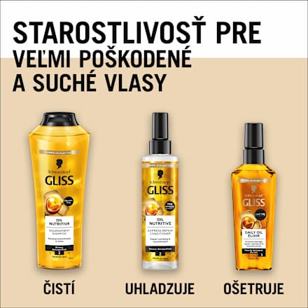 Denný olejový elixír na vlasy Schwarzkopf GLISS