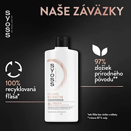Kondicionér na jemné a lámavé vlasy Keratin syoss