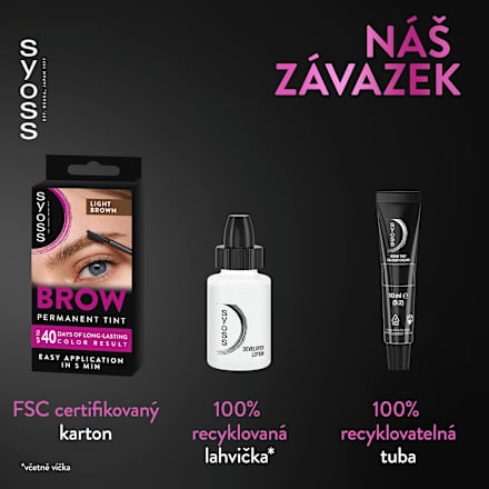 barva na obočí Brow Tint světle hnědá syoss