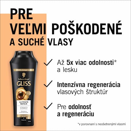 Posilňujúci šampón na vlasy Ultimate Repair Schwarzkopf GLISS