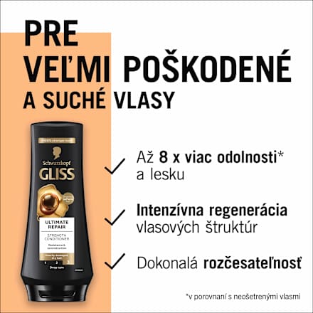 Posilňujúci kondicionér na vlasy Ultimate Repair  Schwarzkopf GLISS