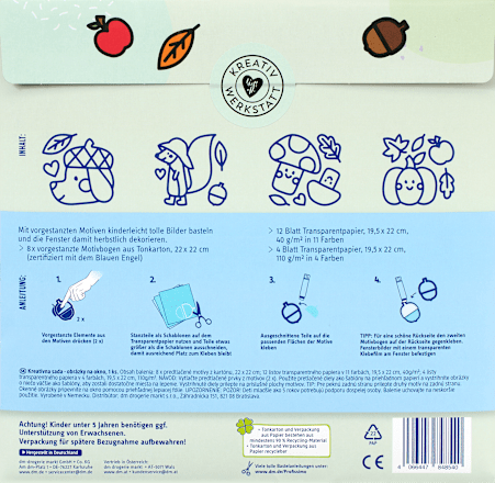 Bastel-Set, Fensterbilder, Herbst Profissimo