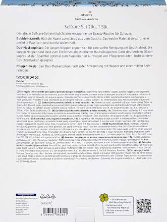 Karácsonyi kozmetikai ajándékcsomag, hajpánt és maszkecset ebelin