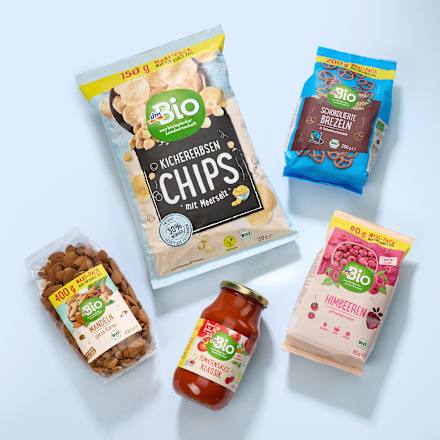 Trockenfrüchte Apfelchips Maxi-Pack dmBio
