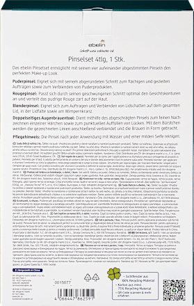 Karácsonyi sminkecset ajándékcsomag, 4-részes ebelin