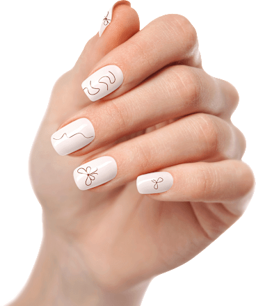 UV Gel Nagelfolien Strip Twist & Bow Maniko