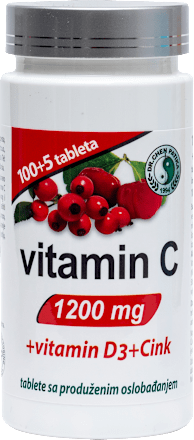 C-vitamin 1200 mg+D3+Cink+Šipurak+Acerola  DR CHEN PATIKA