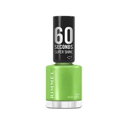 lak na nehty 60 Seconds Super Shine 107 Acid Lime RIMMEL LONDON